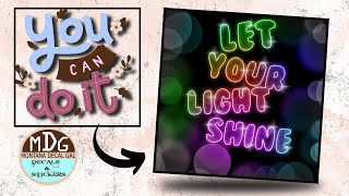 Neon Text Effect Procreate Tutorial [upl. by Earahs]