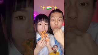 Indonesian food mukbang nametheflag funny guesstheflag food [upl. by Nylecoj]