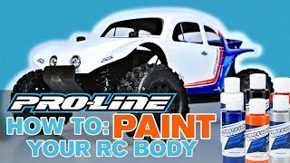 ProLine HOW TO Paint Your RC Body [upl. by Truitt]