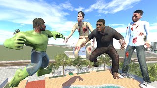 Franklin Become Hulk to Kill Zombies in Indian Bike Driving 3D [upl. by Lammond]