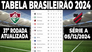 CAMPEONATO BRASILEIRO 2024  TABELA DO BRASILEIRÃO 2024 HOJE  CLASSIFICAÇÃO SÉRIE A 2024 [upl. by Colier667]