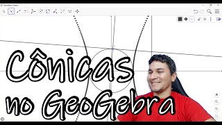 Construção Geométrica no Geogebra  Cônicas [upl. by Albers]