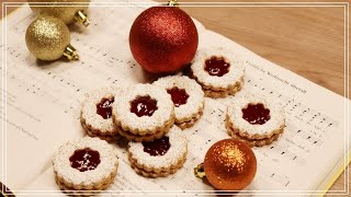 Linzer Plätzchen mit Marmelade  Spitzbuben backen  Best Linzer Cookies Recipe  Lecker im Landhaus [upl. by Eelirak]