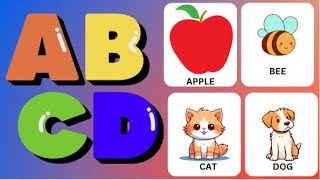 ABC Flashcards  Learn First Words amp ABCD Alphabets for Babies Toddlers amp Kids preschoollearning [upl. by Olmstead167]