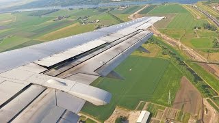 Beautiful Approach Amsterdam Schiphol British Airways Boeing 737400 Landing 1080p HD [upl. by Nemzzaj217]