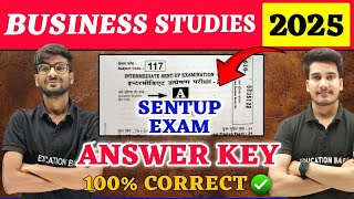 12th Business Studies Answer Key  Bihar Board Sentup Exam  Bst Class 12 Question Paper Solution [upl. by Lonyer52]