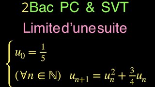 Exercice résolu  limite d’une suite  2bac Pc et SVT [upl. by Alexander]