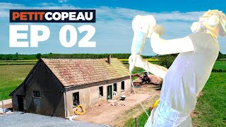 Rénovation extrême Ep 2  Maçonnerie  dalle béton et ouverture des murs [upl. by Isla]