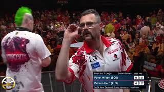 Peter Wright vs Damon Heta  Semi Finals  NZ Darts Masters 🎯 [upl. by Garris349]