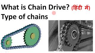 Chain drive  Types of chains  Chain drive in Hindi  Chain  Chain drive mechanism  Drive [upl. by Dinnage]