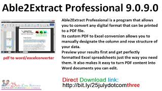 Able2Extract Professional 9 0 9 0 [upl. by Ingar]