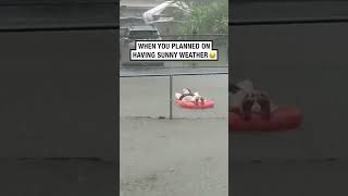 When the weather doesnt align with your plans 🌦️ 😂 🎥 Angel Nicole via ViralHog [upl. by Lynnette558]