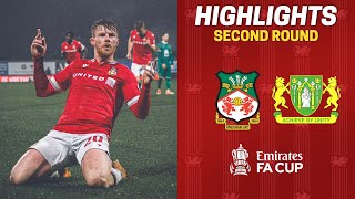 HIGHLIGHTS  Wrexham AFC vs Yeovil Town Emirates FA Cup [upl. by Devonne252]