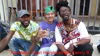 Gyan Harylallsingh with the legendary Kenny B and Lando Kapalani [upl. by Zsolway557]