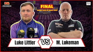 The Final Match  Grand Slam of Darts 2024  Luke Littler vs Martin Lukeman Live Score Update today [upl. by Sieracki]