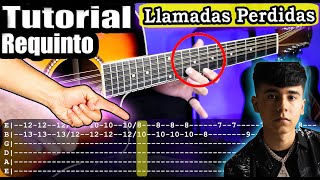 Llamadas Perdidas  Ivan Cornejo  Requinto  Tutorial  Como tocar en Guitarra Con TABS  PDF [upl. by Annaitsirk]