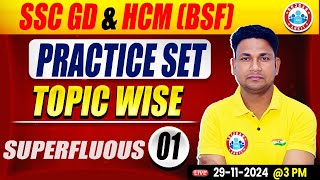 SSC GD English Practice Set  BSF HCM English Class  Superfluous Class 1  English By Rinku Sir [upl. by Yddub]