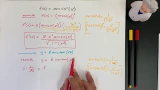 DERIVATIVE of ARCTANX CHAIN RULE [upl. by Imaon]