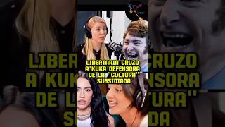 LIBERTARIA CRUZA A KUKA DEFENSORA DE LA quotCULTURA SUBSIDIADAquot argentina casta cristina milei [upl. by Oliy]