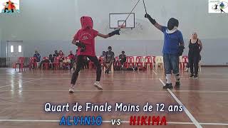 14  Quart de Finale Moins de 12  Alvinio vs Hikima  Challenge Jeunes Mixte 2024  Rodrigues  974 [upl. by Delfine]