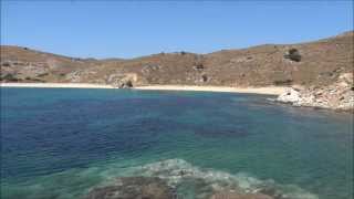 Άνδρος Η παραλία Βλυχάδα Andros Island Greece Vlichada beach [upl. by Narcissus596]