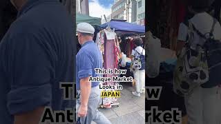 Japan Antique market  shopping shorts yrshorts streetshopping indianinjapan [upl. by Adlecirg]