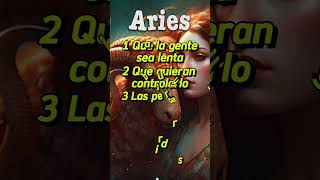 Cosas que ODIA ARIES ♈ aries horoscopo signosdelzodiaco [upl. by Namilus]