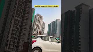 Ramprastha City Skyz  Ramprastha Rise  January 2024 Construction Update [upl. by Brawner]