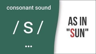 Consonant Sound  s  as in quotsunquot – American English Pronunciation [upl. by Nho740]