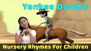 Yankee Doodle Rhyme  Learn Pre School Poems  Baby Nursery Rhymes  Toddler Songs [upl. by Kimura]