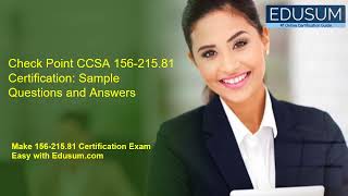 Check Point CCSA 15621581 Certification Sample Questions and Answers [upl. by Haimes]