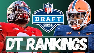 TOP DTs in the 2024 NFL Draft Class  PRESEASON RANKINGS [upl. by Lebanna]