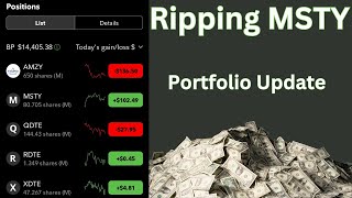 MSTY Profit Ripping  Easy Passive Income  Portfolio Review [upl. by Fannie49]