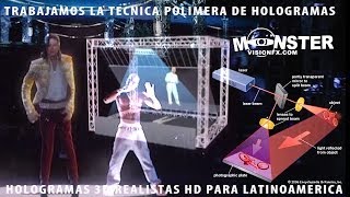 HOLOGRAMAS MONSTERVISION like Michael Jackson Hologram [upl. by Kerekes]