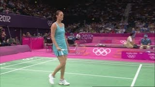 Baun DEN v Augustyn POL Womens Singles Badminton Group G  Full Replay  London 2012 Olympics [upl. by Fayth]