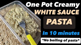 Episode 9 Tiffin series 5Min Prep10Min Cook One Pot Pasta Recipe Easy OnePot WhiteSauce Pasta [upl. by Ahsurej273]