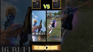 DOUBLE VECTOR VS MINI UZI  WHO IS THE BETTER 🥵🔥 shorts freefire [upl. by Hinkel]