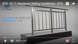 BTS SL11 Square Type Aluminium Railing Installation [upl. by Kalinda]