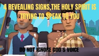 4 SIGNS THE HOLY SPIRIT IS TRYING TO SPEAK TO YOU CHRISTIAN ANIMATION [upl. by Liv581]