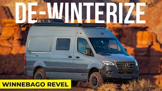 RV SEASON IS HERE  Quick Guide To DeWinterizing a 2024 Winnebago Revel [upl. by Zeus634]