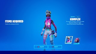 HOW TO GET NEW KOMPLEX SKIN IN FORTNITE [upl. by Nirtiak]