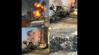 Petrol Pump Fire Accident In India  Petrol Tanker Blast [upl. by Obau]