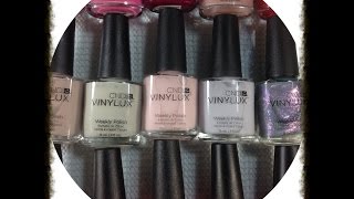 CND Vinylux Weekly Polish Review amp Swatches [upl. by Enohsal]