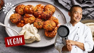 Vegane Frikadellen selber machen Rezept [upl. by Alleunamme]