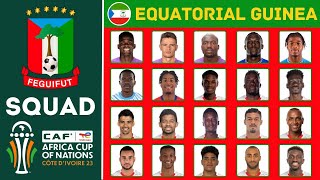 EQUATORIAL GUINEA Official Squad AFCON 2023  African Cup Of Nations 2023  FootWorld [upl. by Adnara388]