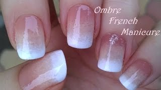 Ombre FRENCH MANICURE Design  Pure Sponge Nail Art Tutorial [upl. by Yorick]