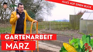 Gartenarbeit im März  alle wichtigen Aufgaben für Hochbeet Gemüsegarten und Stauden [upl. by Zosema355]