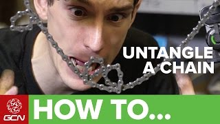 How To Untangle A Bike Chain [upl. by Aoh]