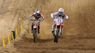 RedBud 450 Moto 2 Ken Roczen vs Trey Canard [upl. by Odille488]