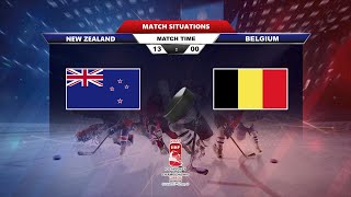 NZL  BEL  2023 IIHF Ice Hockey World Championship Division II  Group B  17 APR 2023 [upl. by Ultan]